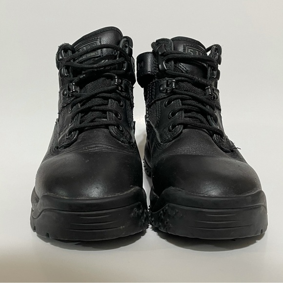 5.11 ATAC 6" Side Zip Black Boots Womens 5 Work Boot Leather Police EMS Security - Picture 3 of 9